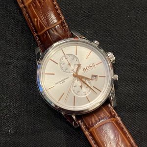 HUGO BOSS Men’s Brown Leather Watch